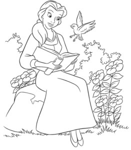 Desenho de A Bela E A Fera Desenho Colorir Imprimir 27