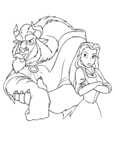 Desenho de A Bela E A Fera Desenho Colorir Imprimir 28