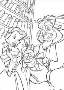 Desenho de A Bela E A Fera Desenho Colorir Imprimir 29