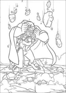 Desenho de A Bela E A Fera Desenho Colorir Imprimir 30