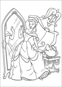 Desenho de A Bela E A Fera Desenho Colorir Imprimir 31