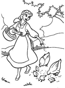 Desenho de A Bela E A Fera Desenho Colorir Imprimir 36