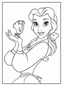 Desenho de A Bela E A Fera Desenho Colorir Imprimir 39