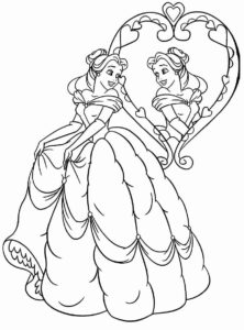 Desenho de A Bela E A Fera Desenho Colorir Imprimir 44