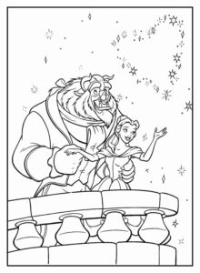 Desenho de A Bela E A Fera Desenho Colorir Imprimir 46