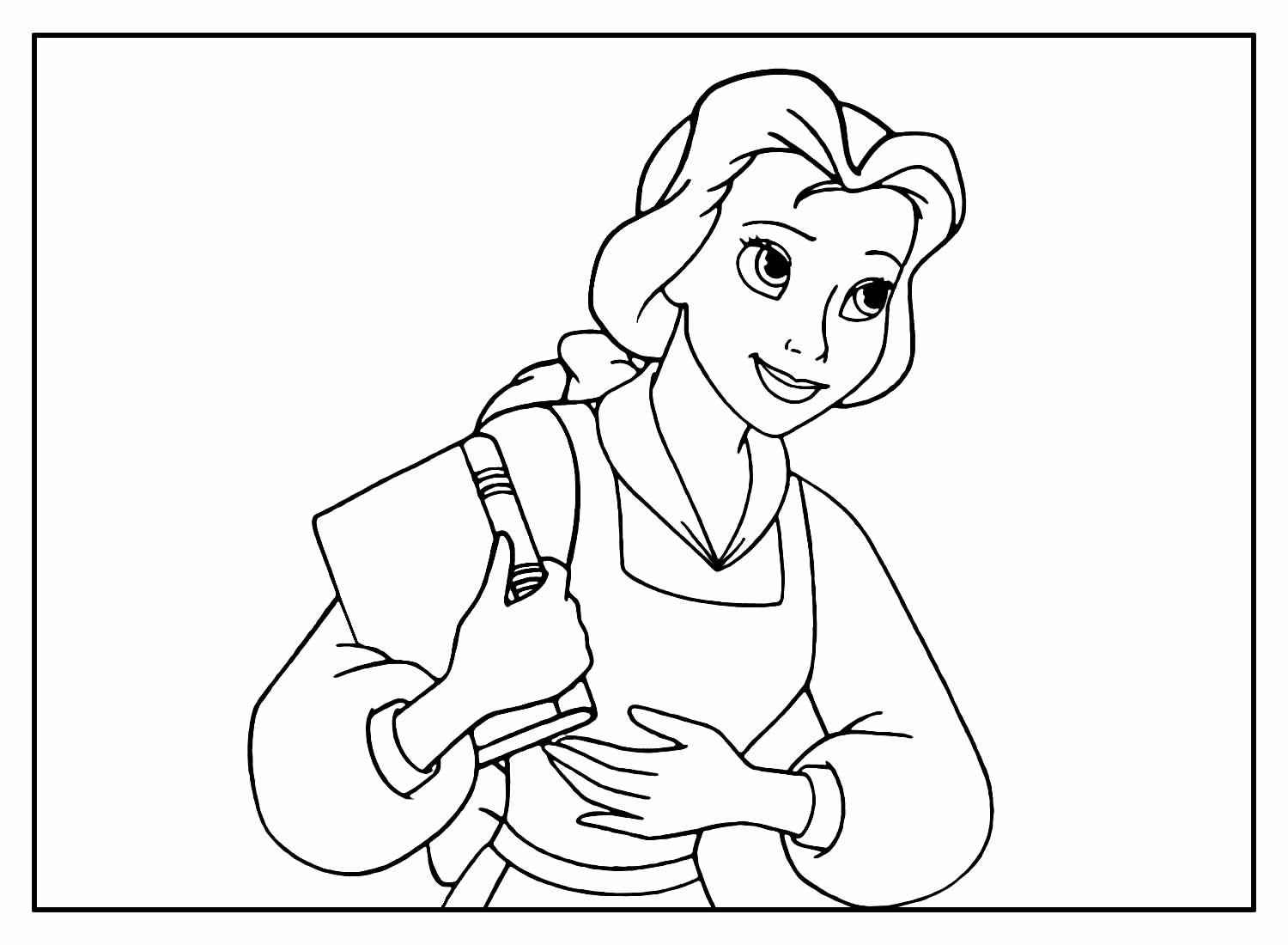 Desenho de A Bela E A Fera Desenho Colorir Imprimir 52