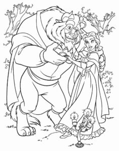 Desenho de A Bela E A Fera Desenho Colorir Imprimir 54