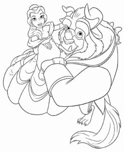 Desenho de A Bela E A Fera Desenho Colorir Imprimir 57