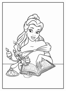 Desenho de A Bela E A Fera Desenho Colorir Imprimir 59