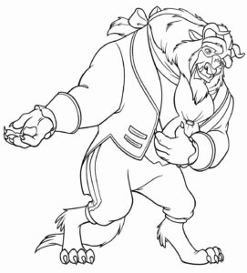 Desenho de A Bela E A Fera Desenho Colorir Imprimir 61