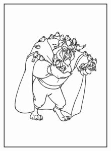 Desenho de A Bela E A Fera Desenho Colorir Imprimir 63
