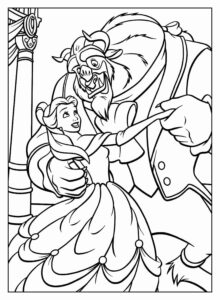 Desenho de A Bela E A Fera Desenho Colorir Imprimir 64