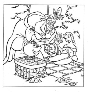 Desenho de A Bela E A Fera Desenho Colorir Imprimir 71