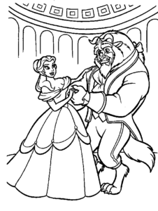 Desenho de A Bela E A Fera Desenho Colorir Imprimir 72