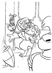 Desenho de A Bela E A Fera Desenho Colorir Imprimir 73