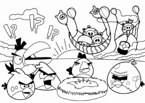 Desenho de Angry Birds Desenho Colorir Imprimir 02