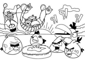 Desenho de Angry Birds Desenho Colorir Imprimir 03