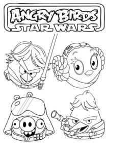Desenho de Angry Birds Desenho Colorir Imprimir 18