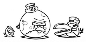 Desenho de Angry Birds Desenho Colorir Imprimir 22