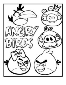Desenho de Angry Birds Desenho Colorir Imprimir 27