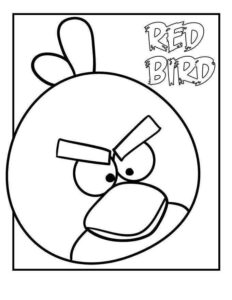 Desenho de Angry Birds Desenho Colorir Imprimir 30