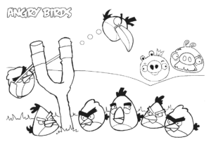 Desenho de Angry Birds Desenho Colorir Imprimir 34