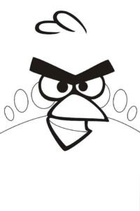 Desenho de Angry Birds Desenho Colorir Imprimir 36