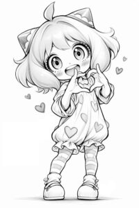 Desenho de Anya Desenho Colorir Imprimir 01