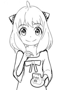 Desenho de Anya Desenho Colorir Imprimir 03