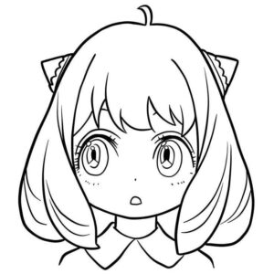 Desenho de Anya Desenho Colorir Imprimir 04