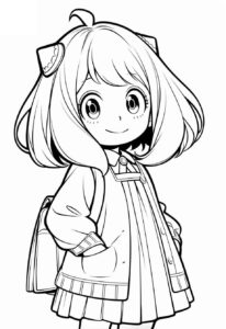 Desenho de Anya Desenho Colorir Imprimir 06