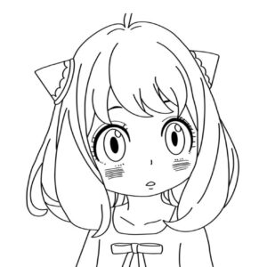 Desenho de Anya Desenho Colorir Imprimir 07