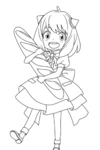 Desenho de Anya Desenho Colorir Imprimir 10