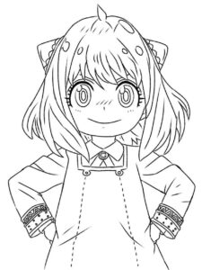 Desenho de Anya Desenho Colorir Imprimir 12