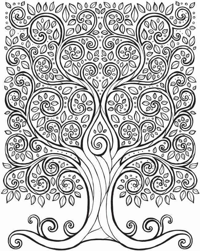 Desenho de Arvore Desenho Colorir Imprimir 01