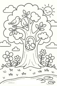 Desenho de Arvore Desenho Colorir Imprimir 06