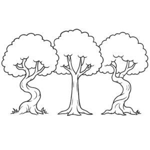 Desenho de Arvore Desenho Colorir Imprimir 07
