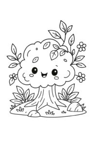 Desenho de Arvore Desenho Colorir Imprimir 09