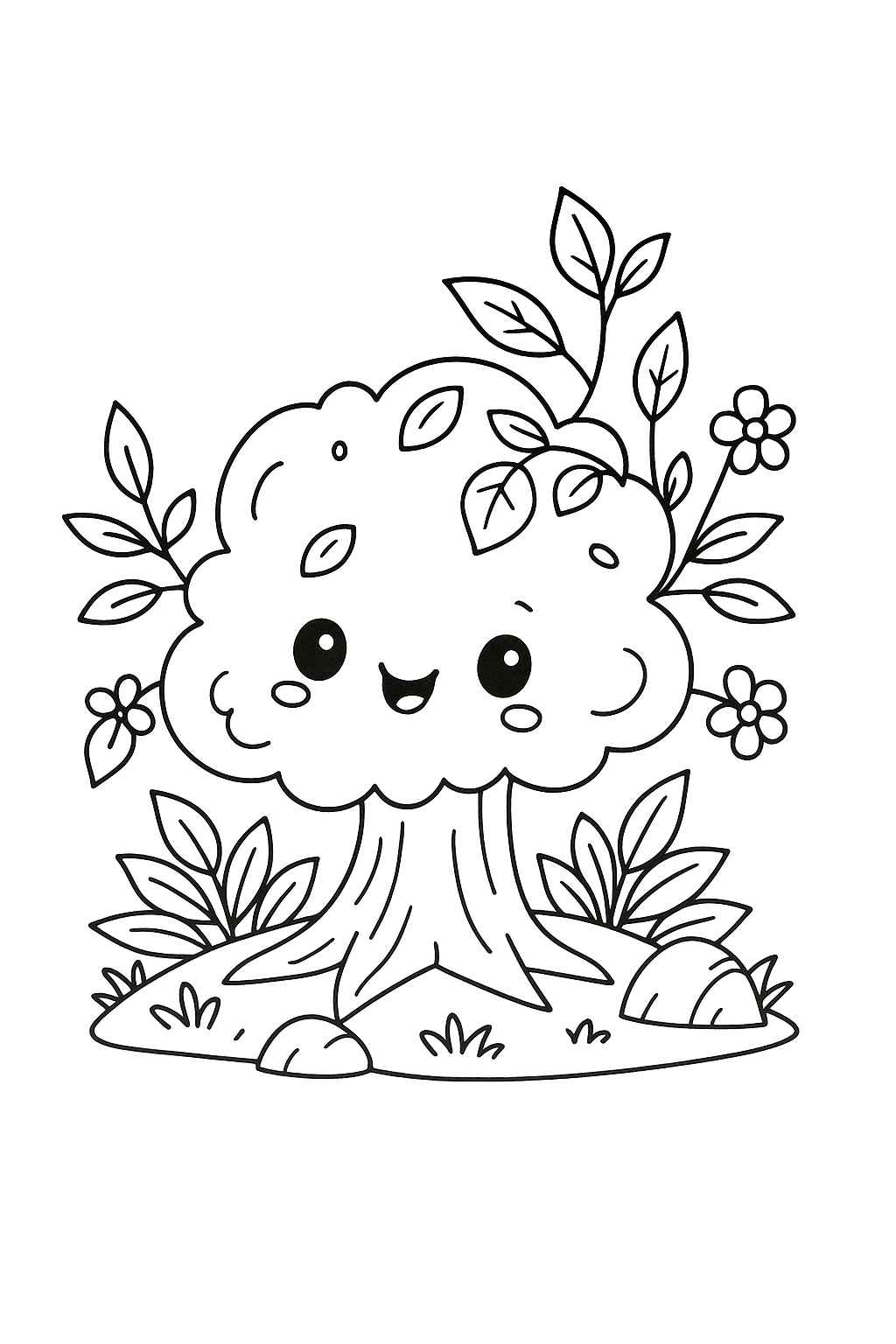 Desenho de Arvore Desenho Colorir Imprimir 09