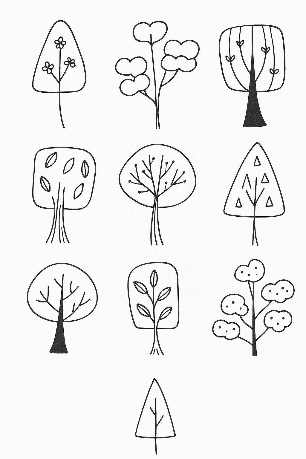 Desenho de Arvore Desenho Colorir Imprimir 12