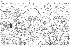 Desenho de Arvore Desenho Colorir Imprimir 13