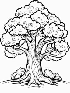 Desenho de Arvore Desenho Colorir Imprimir 26