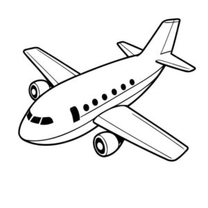 Desenho de Aviao Desenho Colorir Imprimir