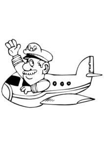 Desenho de Aviao Para Colorir 10