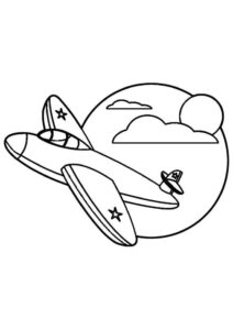 Desenho de Aviao Para Colorir 13
