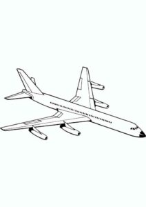 Desenho de Aviao Para Colorir 14
