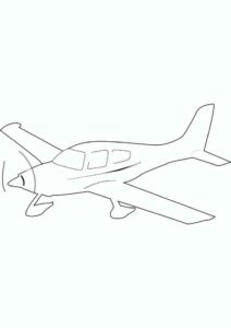 Desenho de Aviao Para Colorir 15