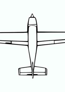 Desenho de Aviao Para Colorir 17