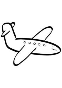 Desenho de Aviao Para Colorir 2