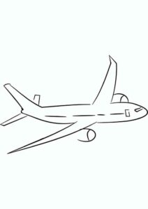 Desenho de Aviao Para Colorir 36